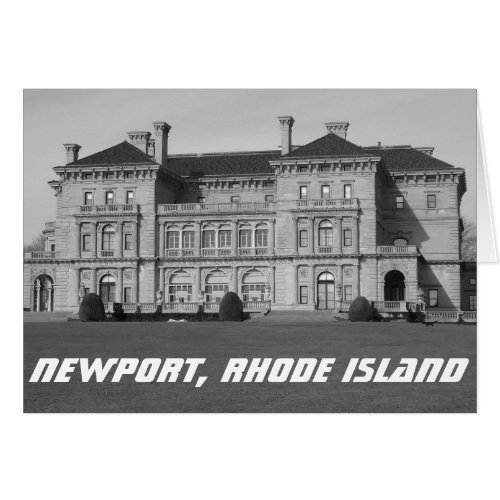 Newport RI Ocean Estate Gilded Age Greeting Card