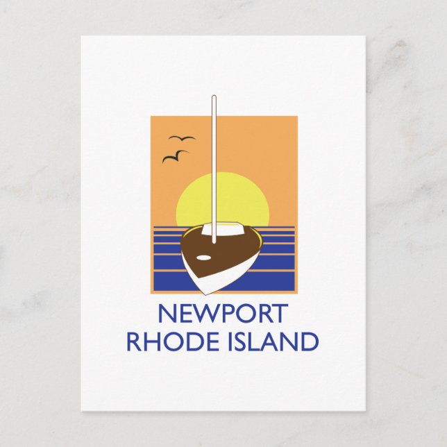 NEWPORT RI POSTCARD (Front)