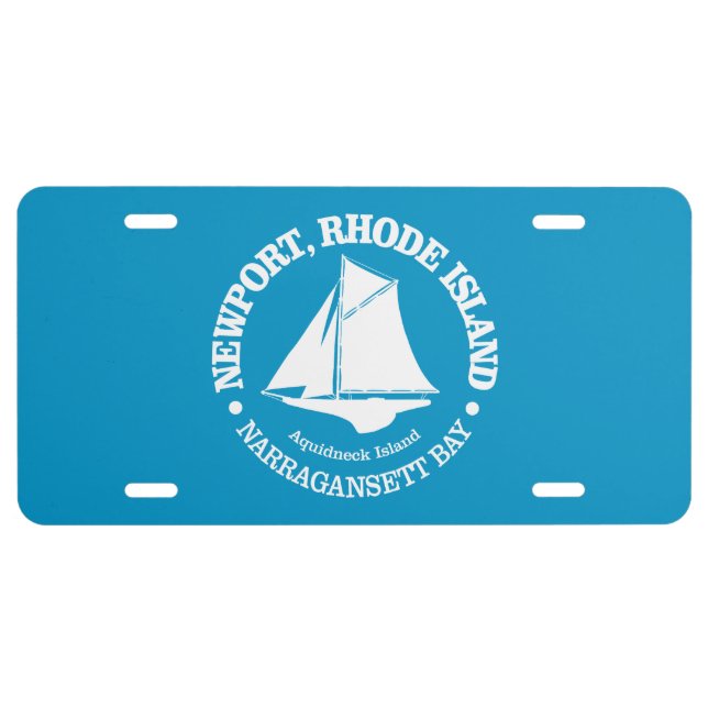Newport RI (sloop) License Plate (Front)