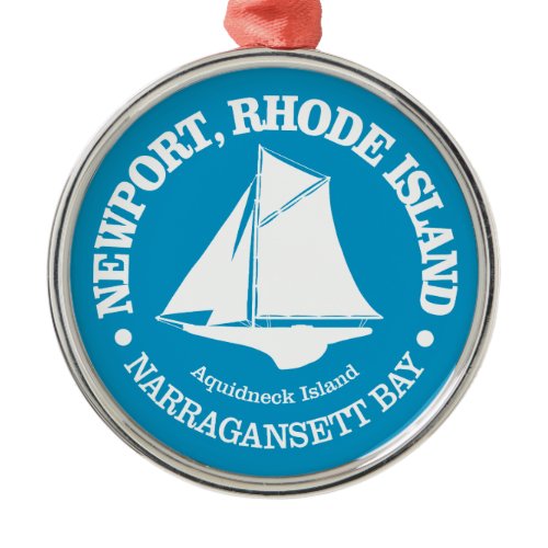 Newport RI (sloop) Metal Ornament