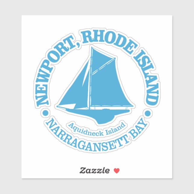 Newport RI (sloop) Sticker (Sheet)