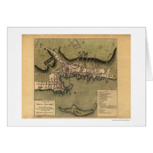 Newport, RI Town Map - 1777