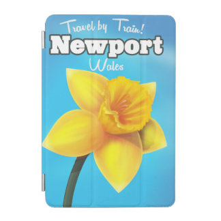 Newport Wales vintage Daffodil travel poster iPad Mini Cover