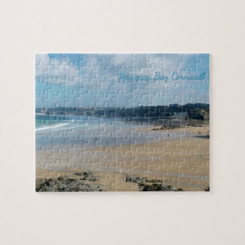 Newquay Bay Beaches Cornwall England Jigsaw Puzzle