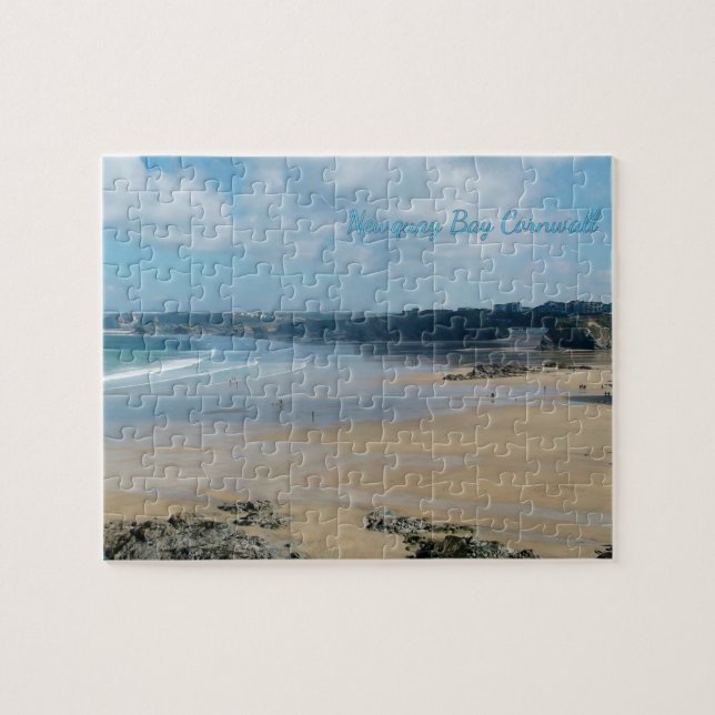 Newquay Bay Beaches Cornwall England Jigsaw Puzzle (Horizontal)