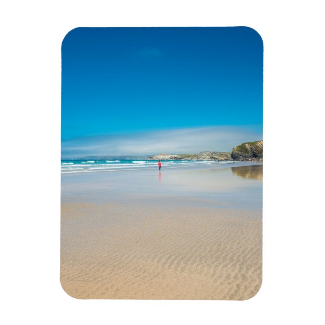 Newquay on the north Cornish Coast. England. UK. Magnet (Vertical)