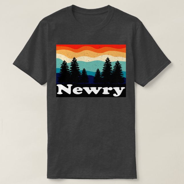 Newry Maine Retro T-Shirt (Design Front)