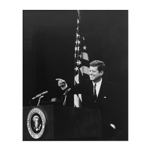 News Conference US President John Kennedy Acrylic Print