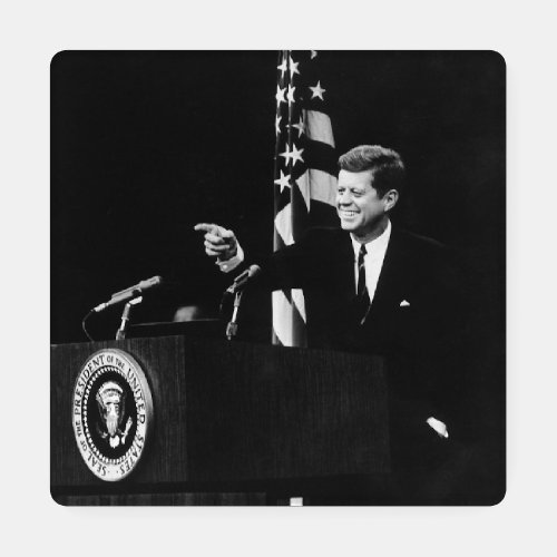 News Conference US President John Kennedy Coaster Set