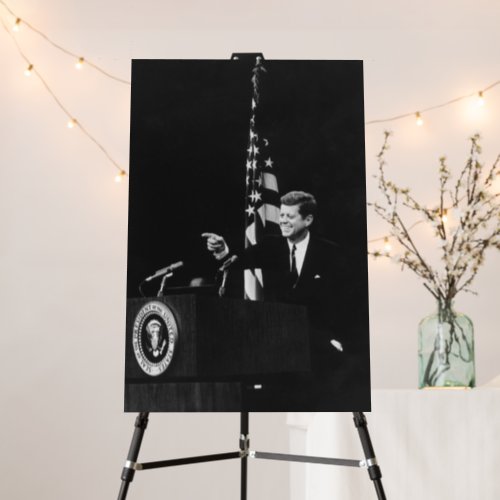 News Conference US President John Kennedy Foam Board