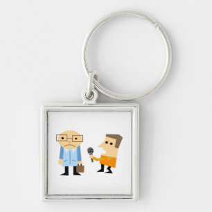 News Interview Keychain