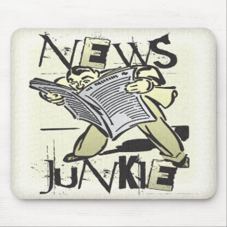 News Junkie Mouse Pad