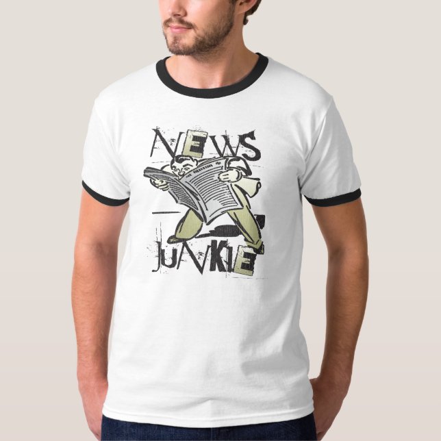 News Junkie T-Shirt (Front)