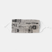 News Paper Journalist Press Articles Technical Adult Cloth Face Mask (Front, Folded)