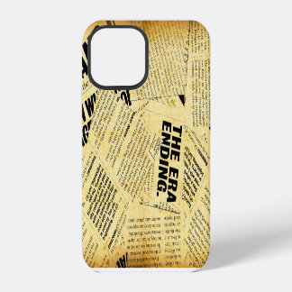 News paper text with old paper iPhone 12 case