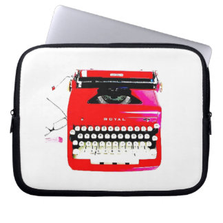 news reporter writer journalist Typewriter Laptop Sleeve