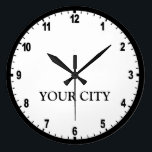 News Room Clock<br><div class="desc">Personalize this clock with your home town</div>