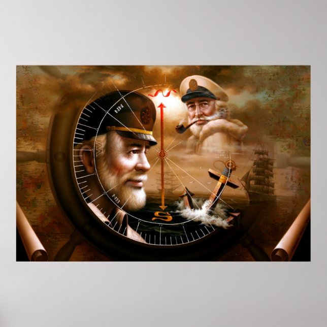NEWS & TWO Map Captain 4 or TWO Sea Captain Poster (Front)