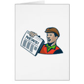 Newsboy Newspaper Delivery Retro (Front)