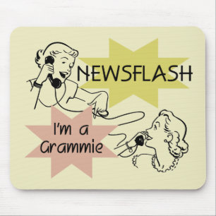 Newsflash I'm a Grammie T-shirts and Gifts Mouse Pad