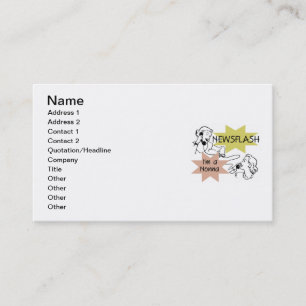 Newsflash I'm a Nonna Tshirts and Gifts Business Card