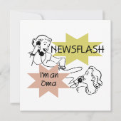 Newsflash I'm an Oma T-shirts and Gifts (Front)
