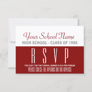 Newsletter Style Class Reunion RSVP