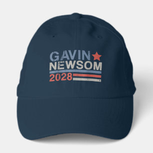 Newsom 2028 President 48 US Flag Election Campaign Performance Cap