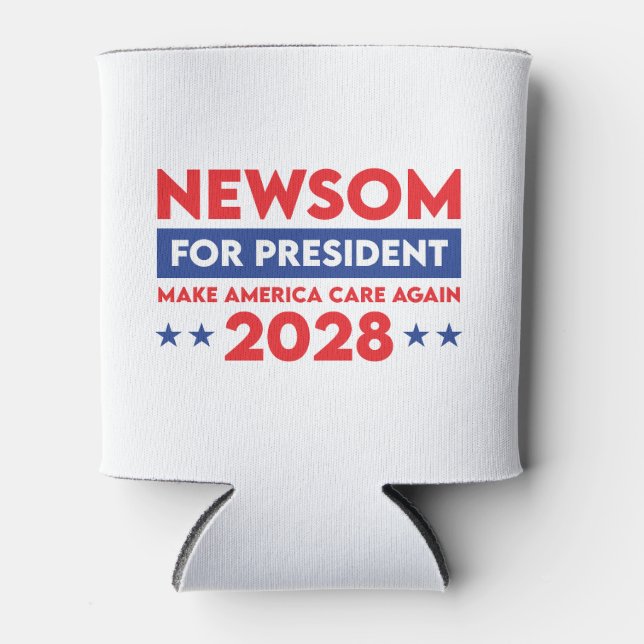 Newsom For President 2028 Can Cooler (Front)