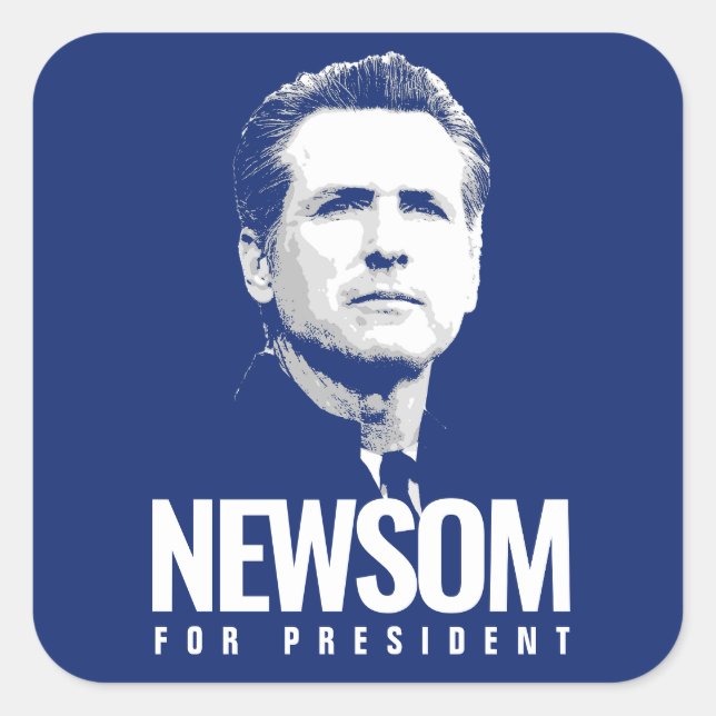 NEWSOM SQUARE STICKER (Front)