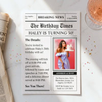 Newspaper 30th Birthday Funny Magazine Cover Photo