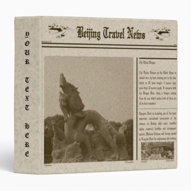 Newspaper Avery Binder (Front/Spine)