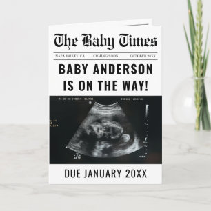 Newspaper Baby Expecting Pregnancy Announcement