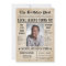 Newspaper Birthday News Funny Humorous Men 70th