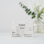 Newspaper Business Card (Standing Front)