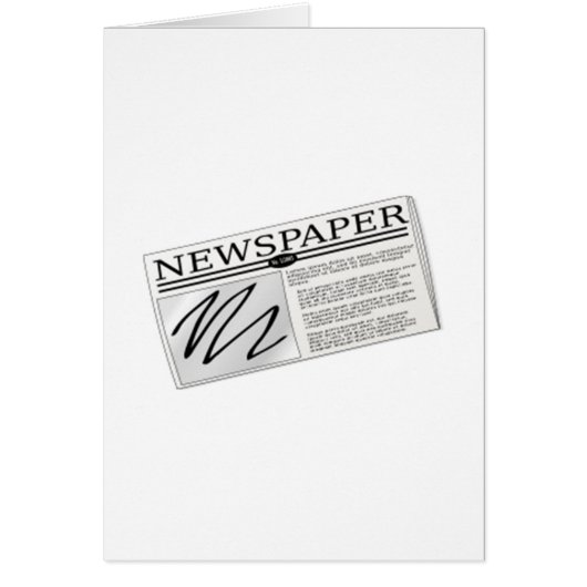 Newspaper Cards (Front)