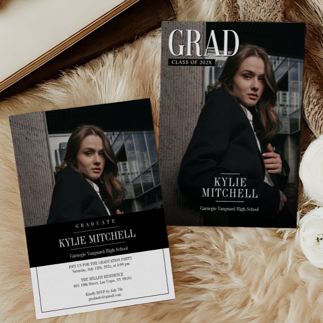 Newspaper Cover Graduation Invitation (Creator Uploaded)