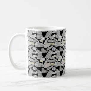 Newspaper Cutting Pattern 01x4.b Coffee Mug