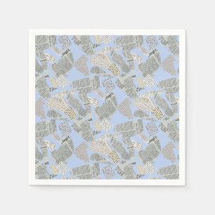 Newspaper Cutting Pattern 01x4.b Napkins
