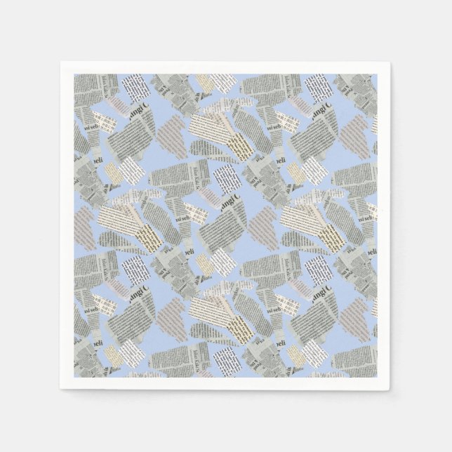 Newspaper Cutting Pattern 01x4.b Napkins (Front)