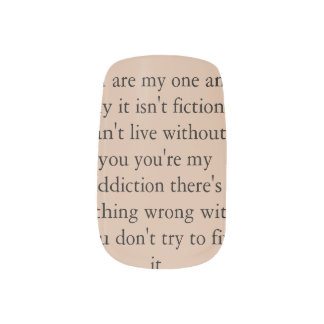 Newspaper Design Nails Minx Nail Art