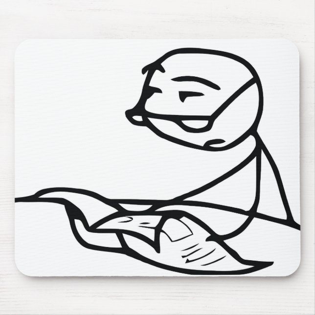 Newspaper Guy Mouse Pad (Front)