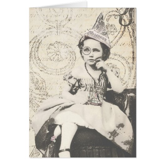 Newspaper Hat Gal 5 Cards (Front)