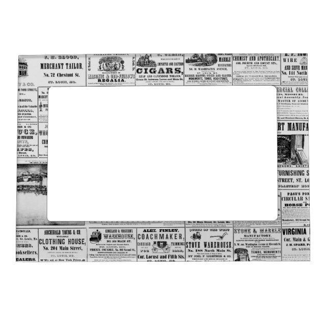 Newspaper historic magnetic frame (Front)