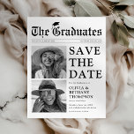 Newspaper Joint Graduation Save The Date<br><div class="desc">It's a time for graduates to reflect on their journey and celebrate their achievements with those who have supported and encouraged them along the way. And what better way to commemorate this milestone than with a save the date joint graduation announcement? Imagine your loved ones receiving a beautifully designed invite,...</div>