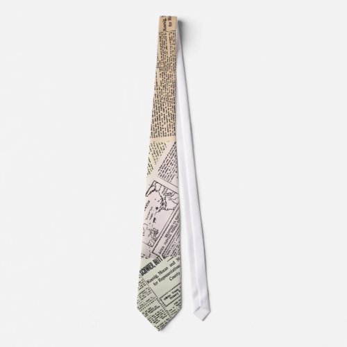 Newspaper Look Tie