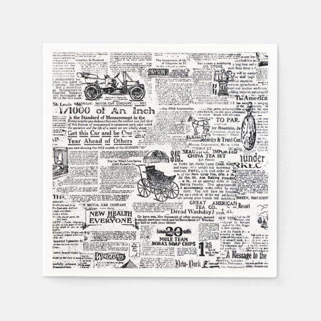 Newspaper Napkins (Front)