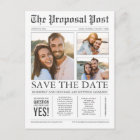 Newspaper News Unique Three Photos Save the Date