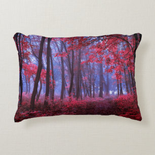 Newspaper pages with antique advertisement. Woman' Accent Pillow