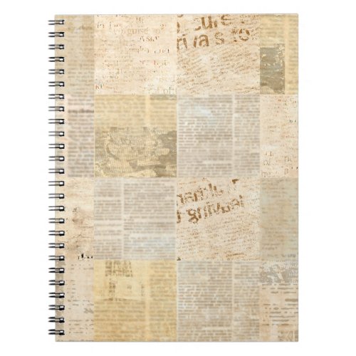 Newspaper paper grunge aged newsprint pattern back notebook